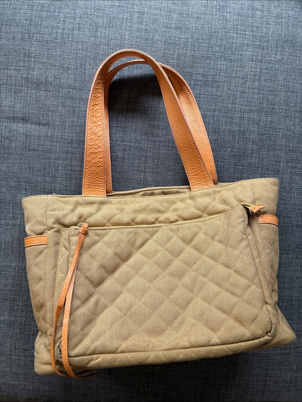 MZ Wallace Quilted Tote with Leather Handles